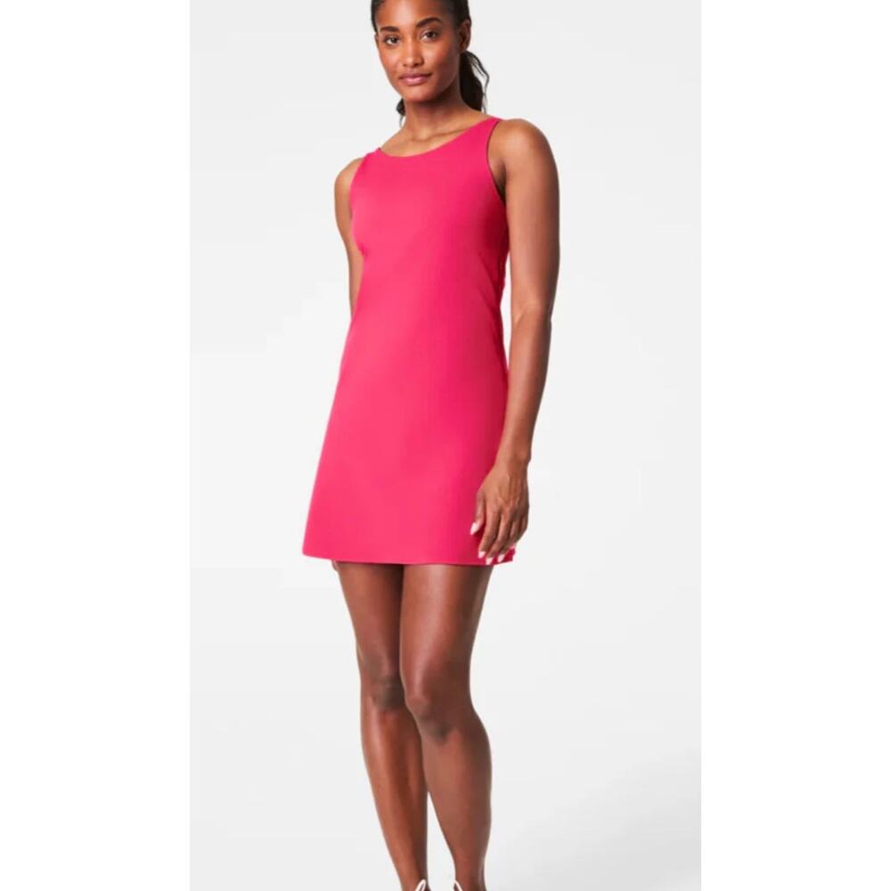 Spanx SPANXshape Get Moving High Neck Dress Pink Size 3X Workout Athleisure